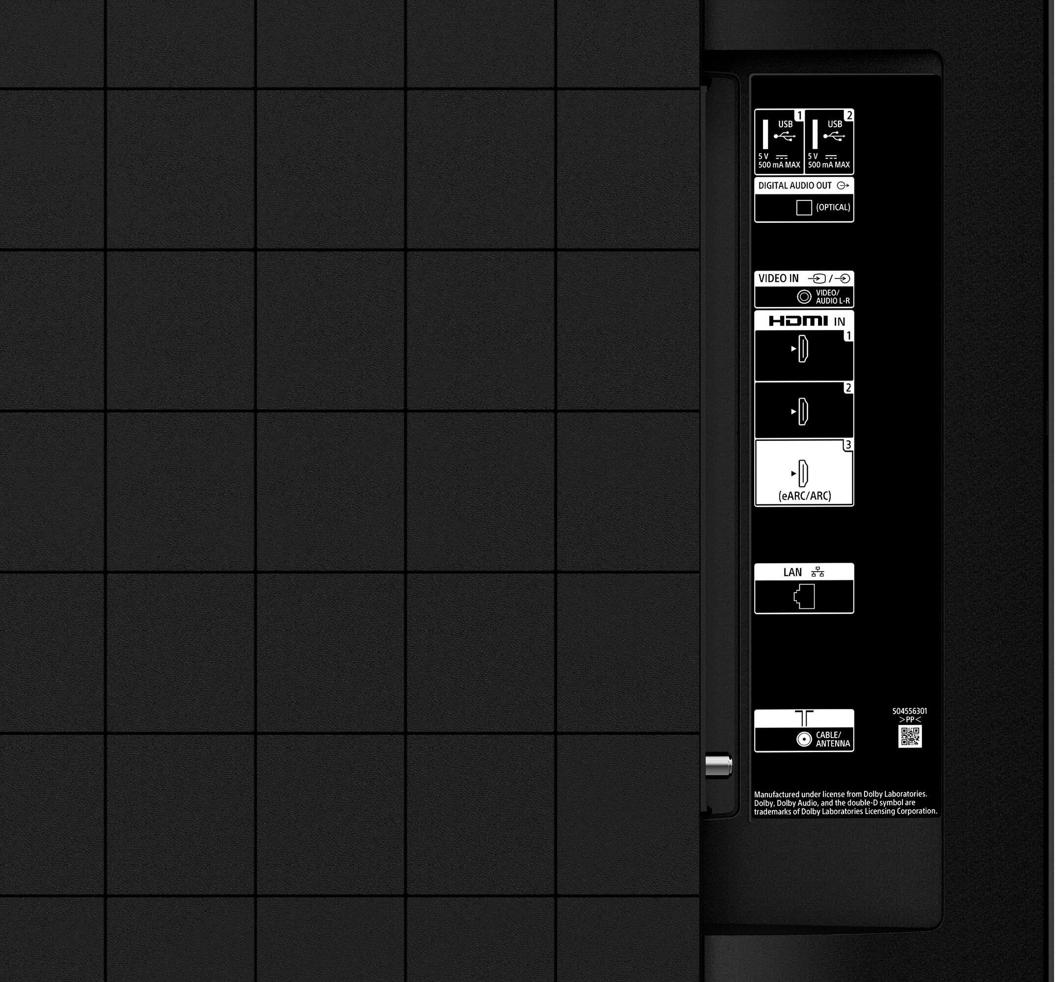 Alt View 1. Sony - 50" Class X77L LED 4K UHD Smart Google TV - Black.