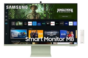 Samsung - 32" M80C Smart Monitor 4K UHD with Streaming TV, USB-C Ergonomic Stand and SlimFit Camera - Front_Zoom