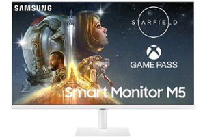 Samsung - M50C 27" FHD Smart Tizen Monitor with Streaming TV, HDR10, Built-in Speakers (HDMI, USB) - White - Front_Zoom