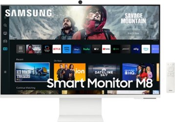 Samsung - M80C 32" Smart Tizen 4K UHD Monitor with Streaming TV, SlimFit Camera, HDR10, Built-in Speakers - Warm White - Alt_View_Zoom_1