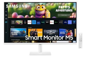 Samsung - 32" M50C FHD Smart Monitor with Streaming TV - White - Front_Zoom