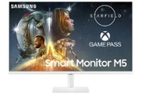 Front Zoom. Samsung - M50C 32" Smart Tizen FHD Monitor with Streaming TV, HDR10, Built-in Speakers (HDMI, USB) - White.