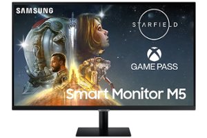 Samsung - M50C 27" Smart Tizen FHD Monitor with Streaming TV, HDR10, Built-in Speakers (HDMI, USB) - Black - Front_Zoom