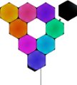 Front Zoom. Nanoleaf - Shapes Ultra Black Hexagons Smarter Kit (9 Panels) - Multicolor.