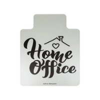 Mind Reader - Chair Mat Home Office - White/Black - Front_Zoom