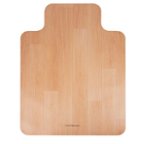 Mind Reader - Office Chair Mat for Hardwood Floors, Under Desk Floor Protector, Rolling, PVC, 47.5 x 35.5 - Woodtone