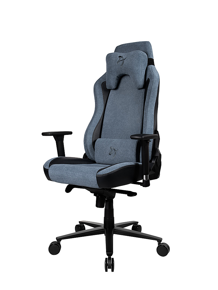 Arozzi Vernazza Premium Upholstery Soft Fabric Ergonomic Computer Gaming/Office  Chair with High Backrest, Recliner, Swivel, Tilt, Rocker, Adjustable Height  and Adjustable Lumbar and Neck Support - Blue