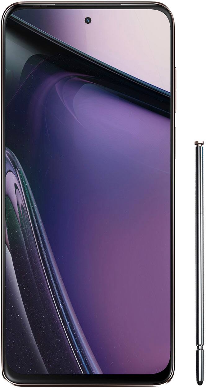 Angle. Motorola - moto g stylus 5G 2023 256GB (Unlocked) - Rose Champagne.