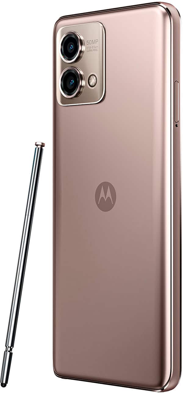 Alt View 1. Motorola - moto g stylus 5G 2023 256GB (Unlocked) - Rose Champagne.