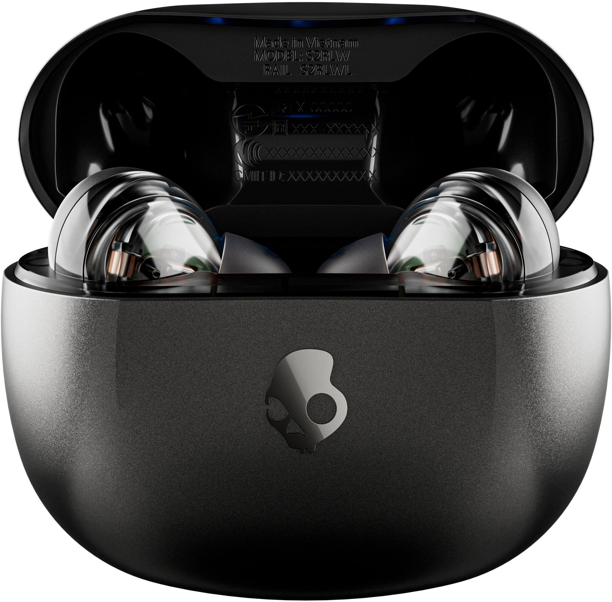 Alt View 11. Skullcandy - Rail In-Ear Noise Canceling True Wireless Headphones - True Black.