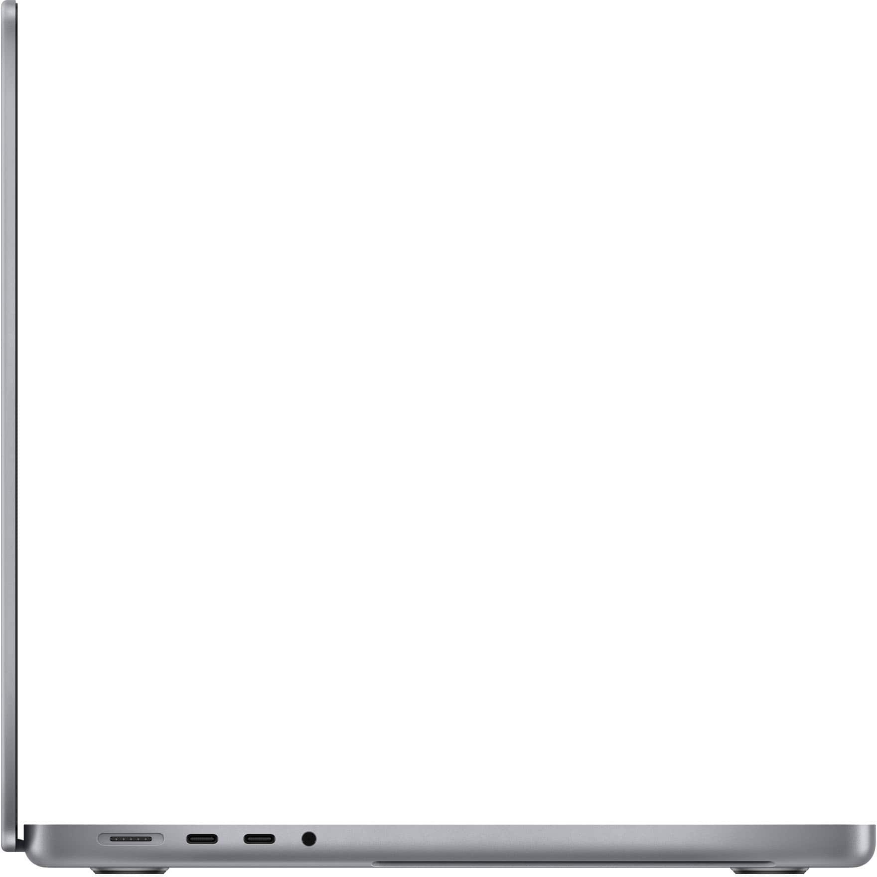 Alt View 3. Apple - Geek Squad Certified Refurbished MacBook Pro 14" Laptop - Apple M1 Pro chip - 16GB Memory - 512GB SSD - Space Gray.