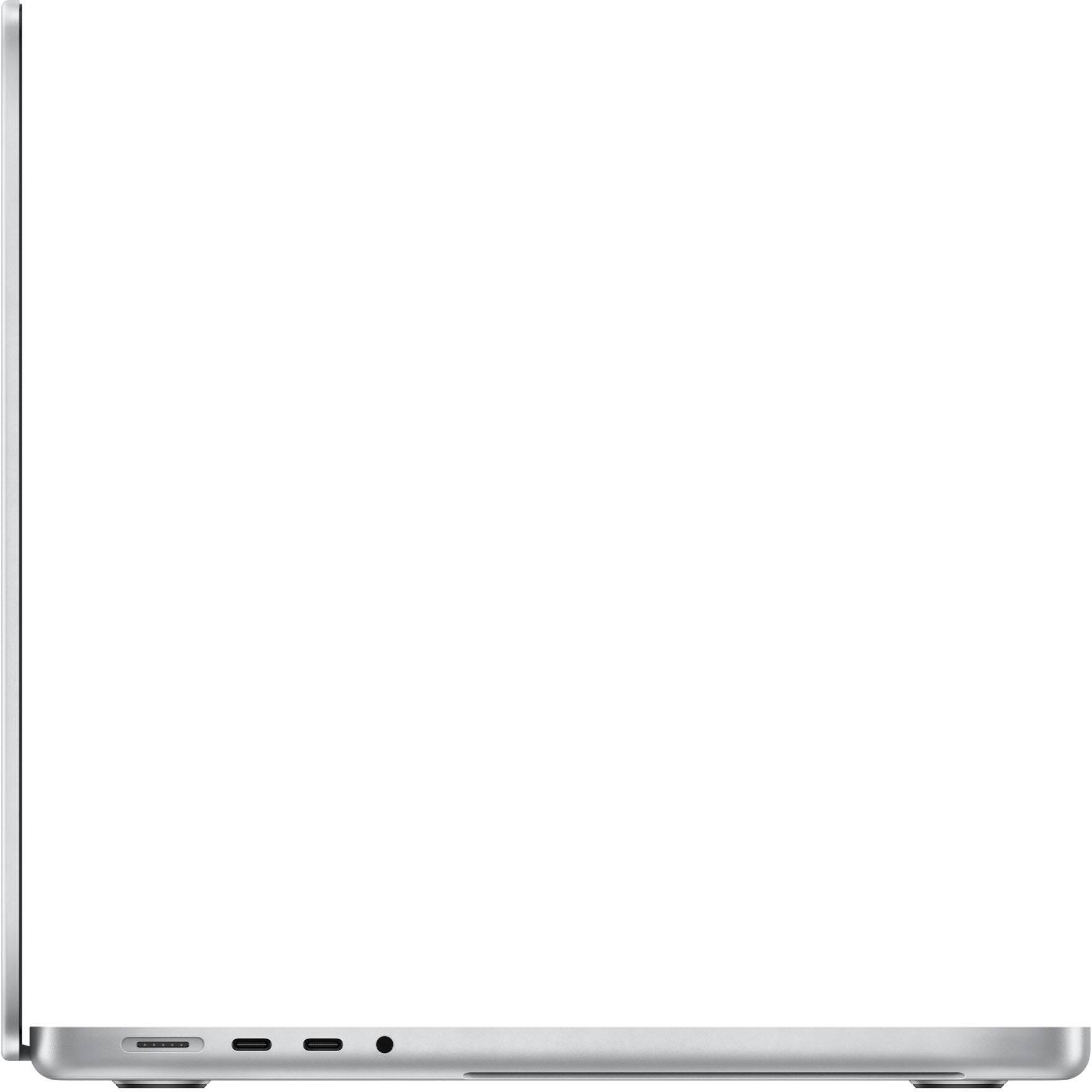 Alt View 3. Apple - Geek Squad Certified Refurbished MacBook Pro 14" Laptop - Apple M1 Pro chip - 16GB Memory - 512GB SSD - Silver.