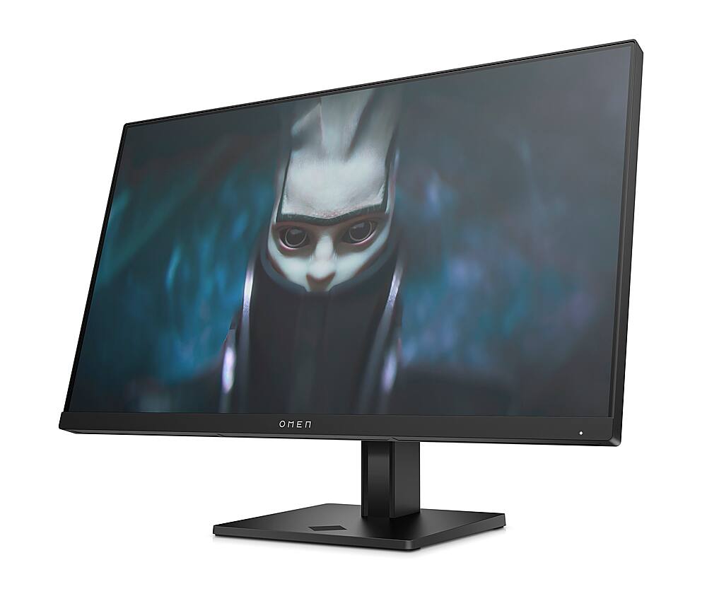 Left. HP OMEN - 23.8" IPS LED FHD FreeSync Premium Monitor (DisplayPort, HDMI) - Black.