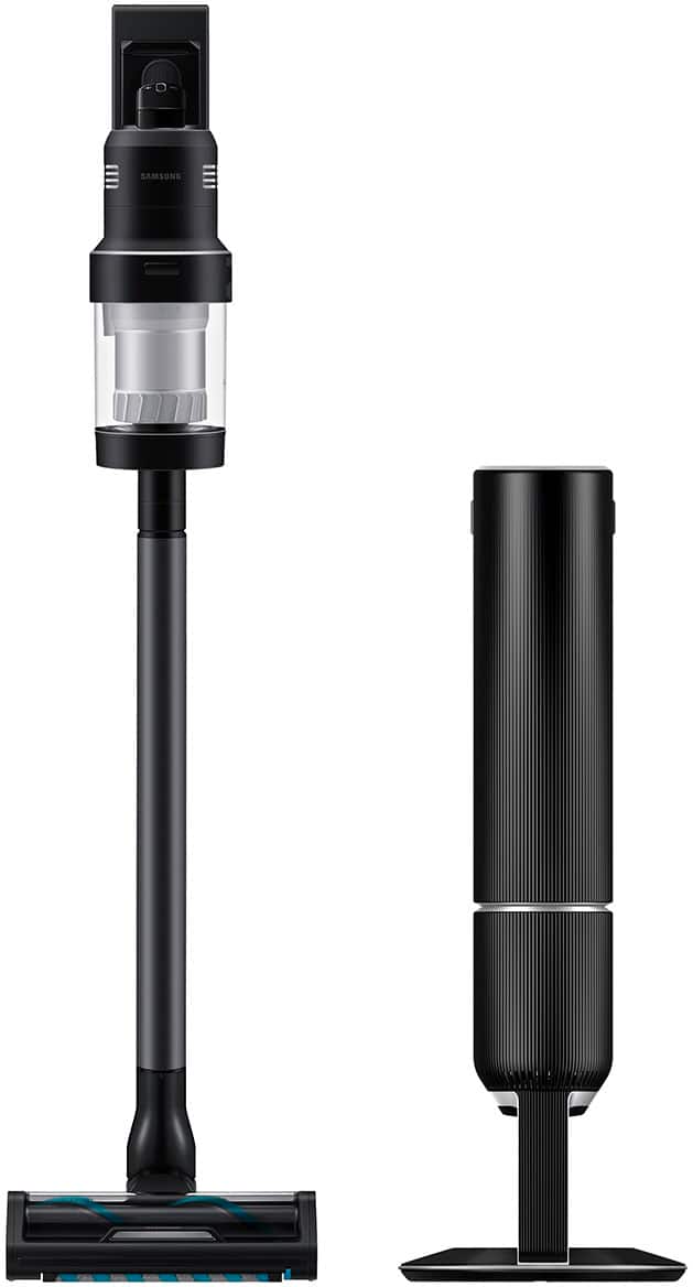 Alt View 1. Samsung - BESPOKE Jet AI Cordless Stick Vacuum with All-in-One Clean Station - Satin Black.