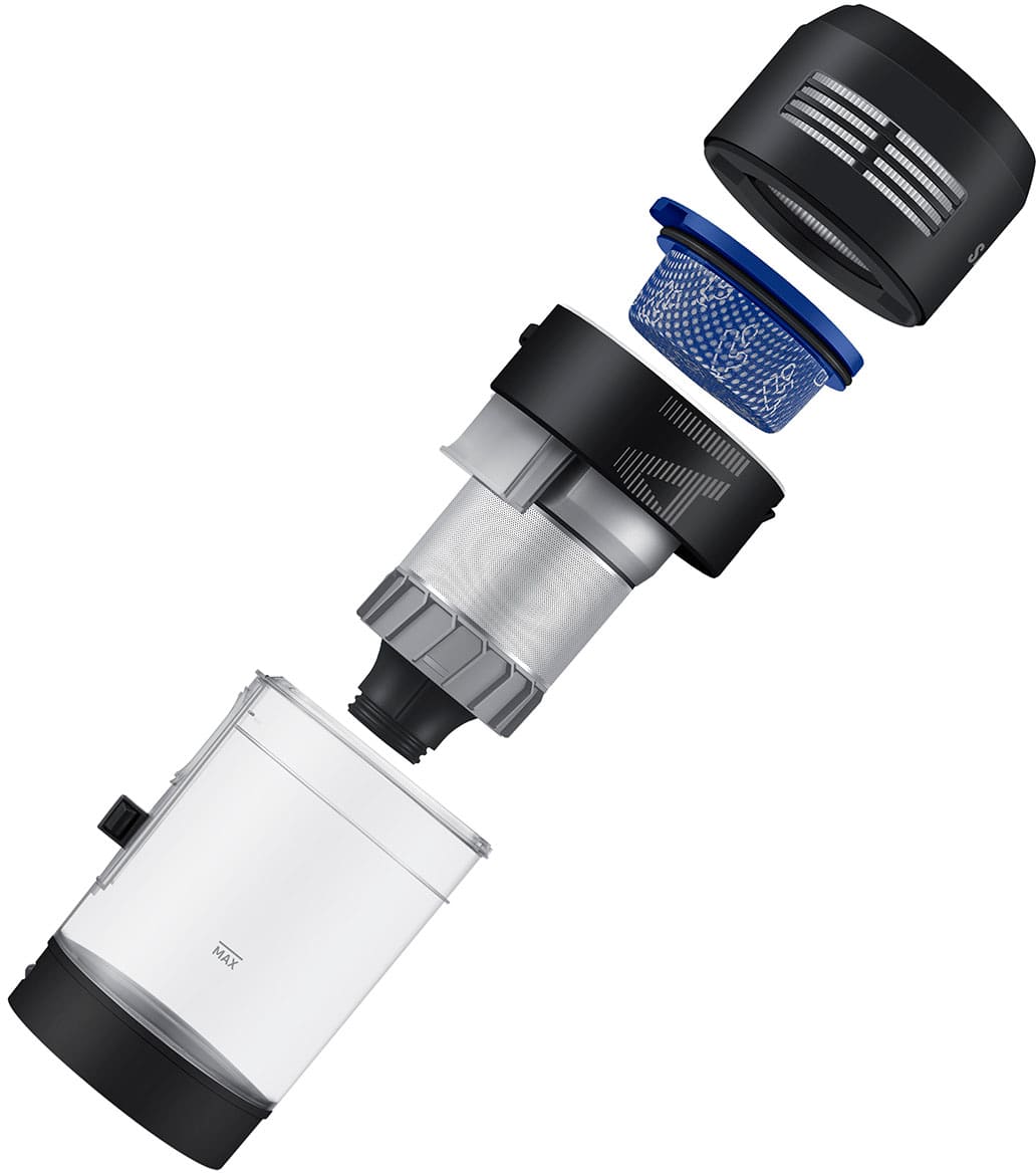 Alt View 21. Samsung - BESPOKE Jet AI Cordless Stick Vacuum with All-in-One Clean Station - Satin Black.