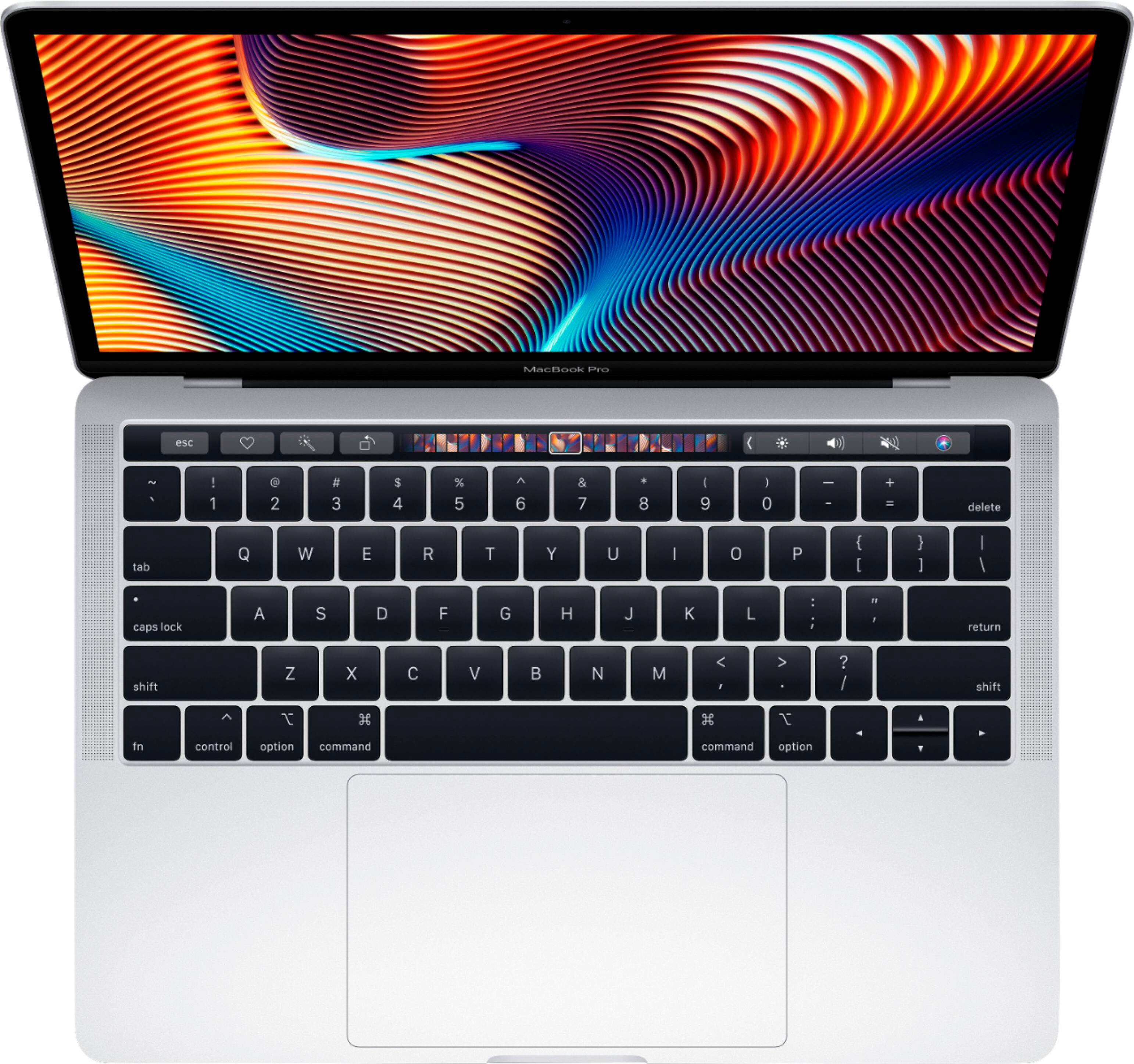 Alt View 12. Apple - Geek Squad Certified Refurbished MacBook Pro - 13" Display with Touch Bar - Intel Core i7 - 16GB Memory - 512GB SSD - Silver.