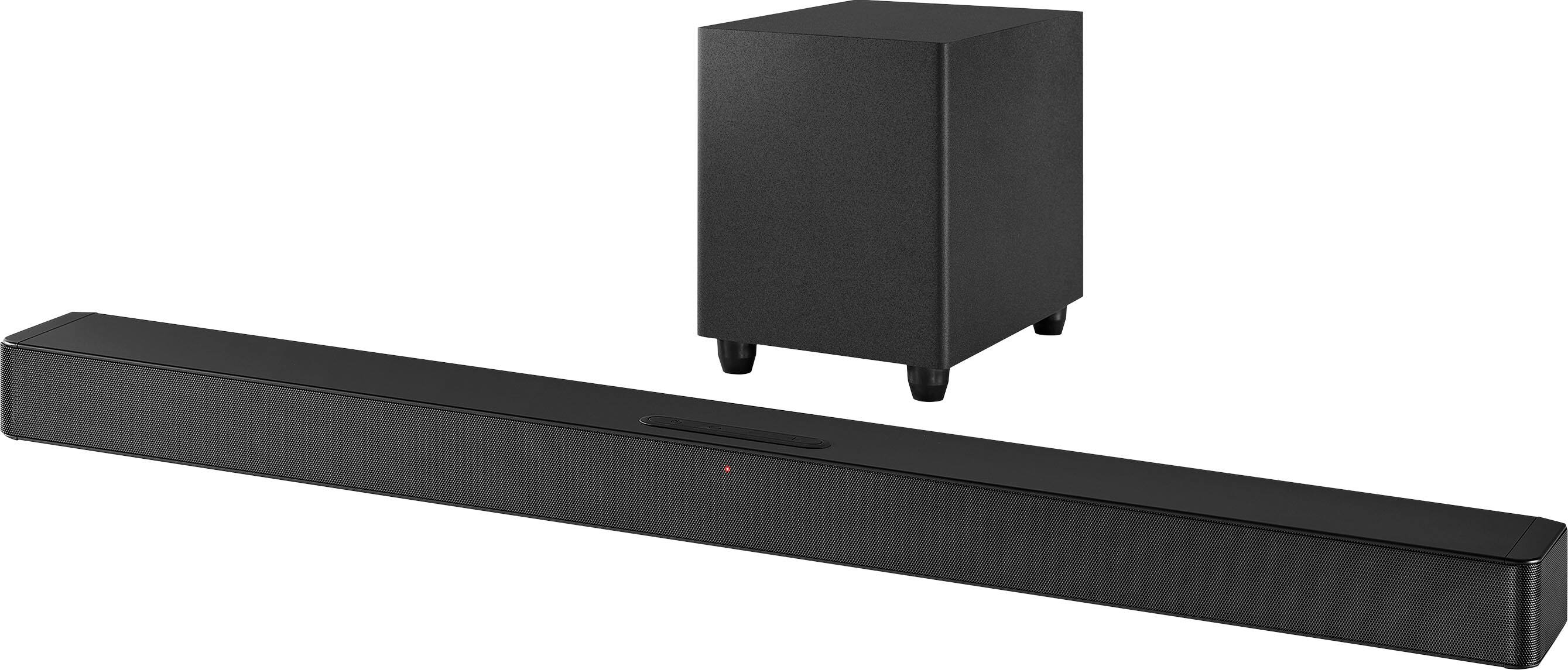 Angle. Insignia™ - 2.1-Channel Soundbar with Wireless Subwoofer - Black.