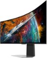 Alt View 12. Samsung - 49" Odyssey OLED G9 (G95SC) DQHD 240Hz 0.03ms G-Sync Compatible Curved Smart Gaming Monitor - Silver.