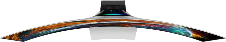 Alt View 16. Samsung - 49" Odyssey OLED G9 (G95SC) DQHD 240Hz 0.03ms G-Sync Compatible Curved Smart Gaming Monitor - Silver.