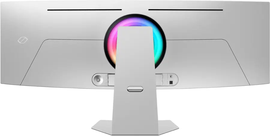 Alt View 17. Samsung - 49" Odyssey OLED G9 (G95SC) DQHD 240Hz 0.03ms G-Sync Compatible Curved Smart Gaming Monitor - Silver.
