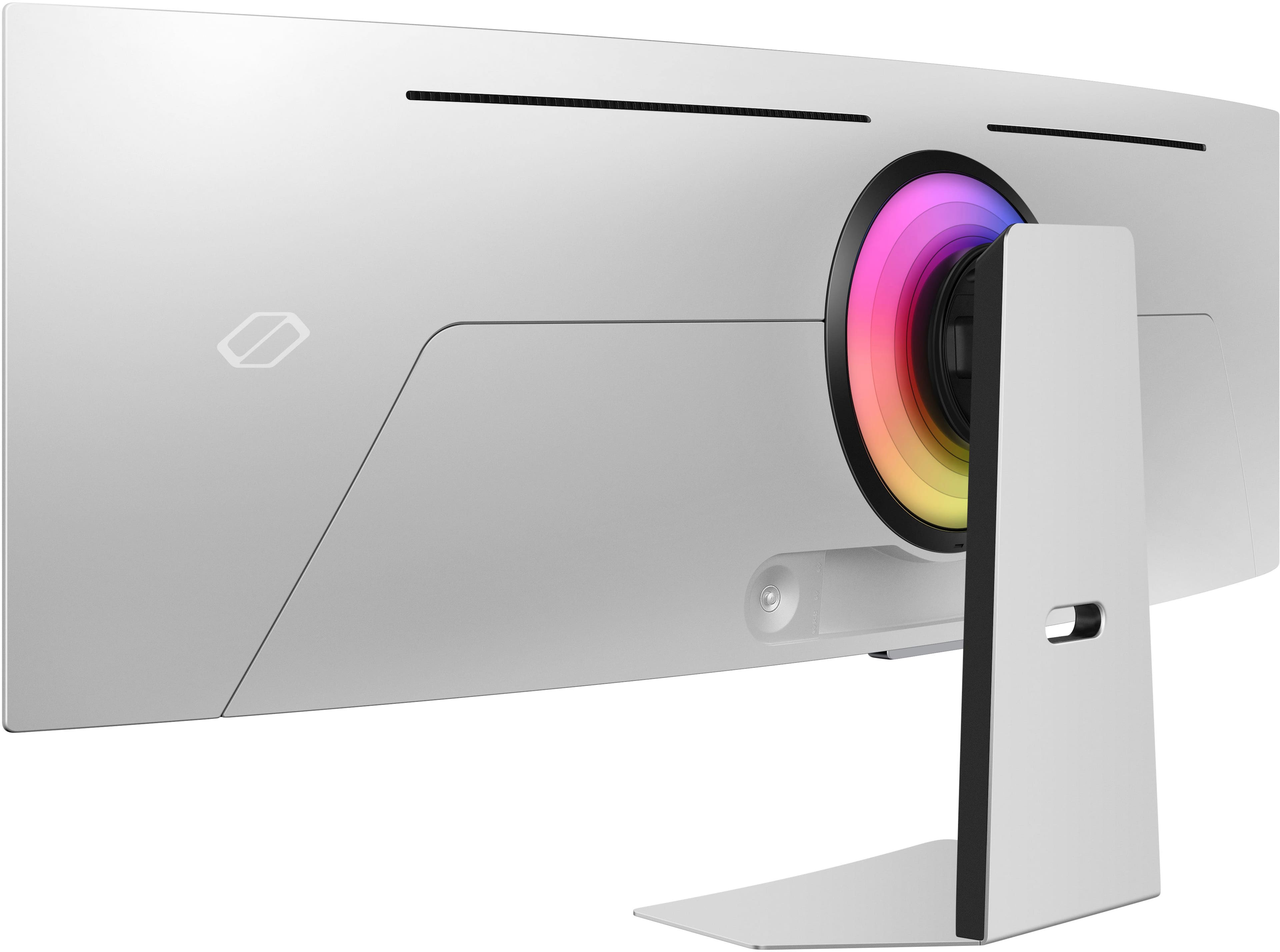 Alt View 18. Samsung - 49" Odyssey OLED G9 (G95SC) DQHD 240Hz 0.03ms G-Sync Compatible Curved Smart Gaming Monitor - Silver.