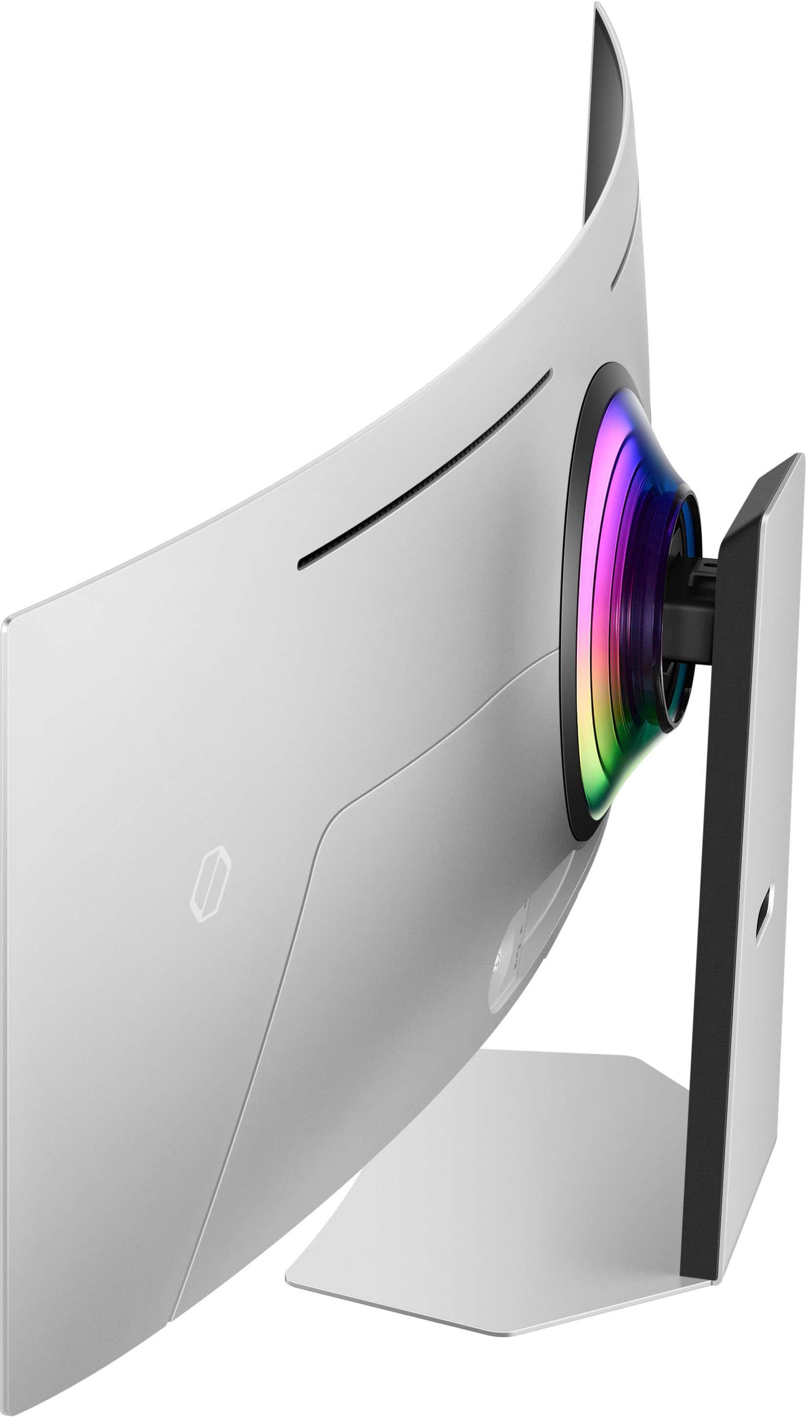 Alt View 19. Samsung - 49" Odyssey OLED G9 (G95SC) DQHD 240Hz 0.03ms G-Sync Compatible Curved Smart Gaming Monitor - Silver.