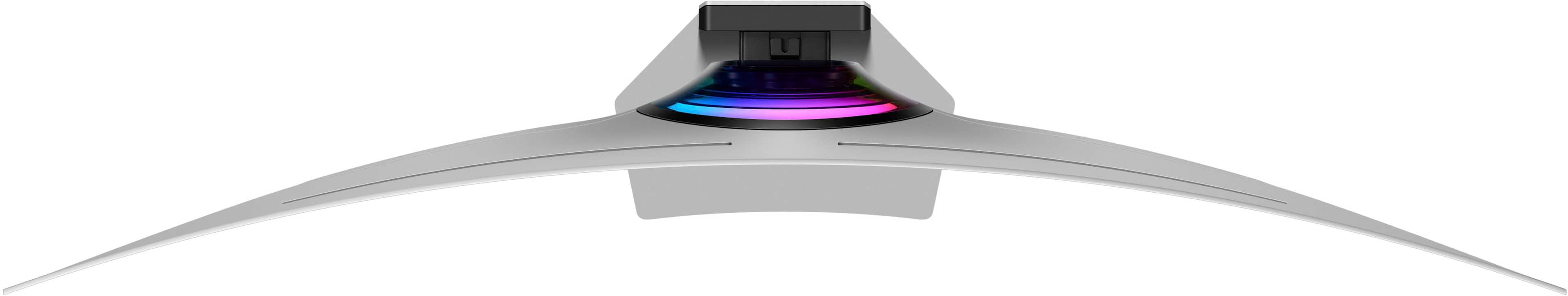 Alt View 21. Samsung - 49" Odyssey OLED G9 (G95SC) DQHD 240Hz 0.03ms G-Sync Compatible Curved Smart Gaming Monitor - Silver.