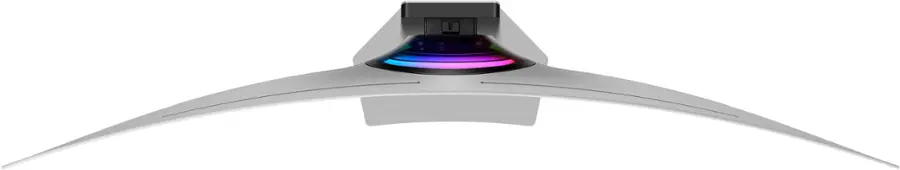 Alt View 21. Samsung - 49" Odyssey OLED G9 (G95SC) DQHD 240Hz 0.03ms G-Sync Compatible Curved Smart Gaming Monitor - Silver.