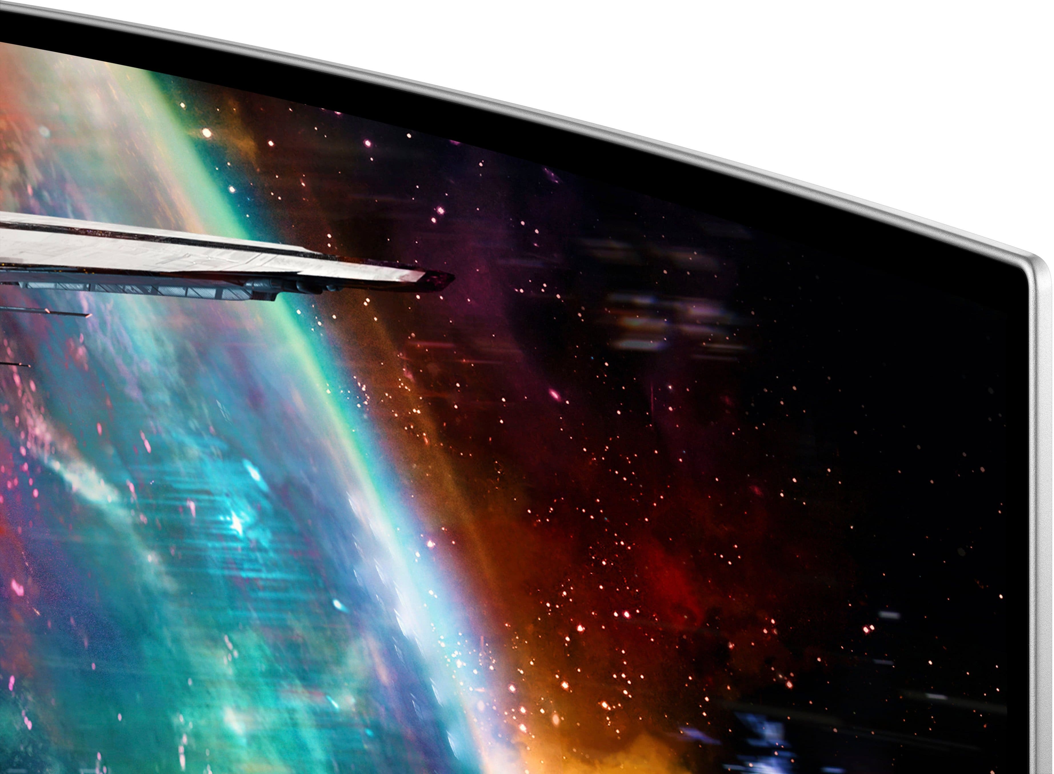 Alt View 22. Samsung - 49" Odyssey OLED G9 (G95SC) DQHD 240Hz 0.03ms G-Sync Compatible Curved Smart Gaming Monitor - Silver.