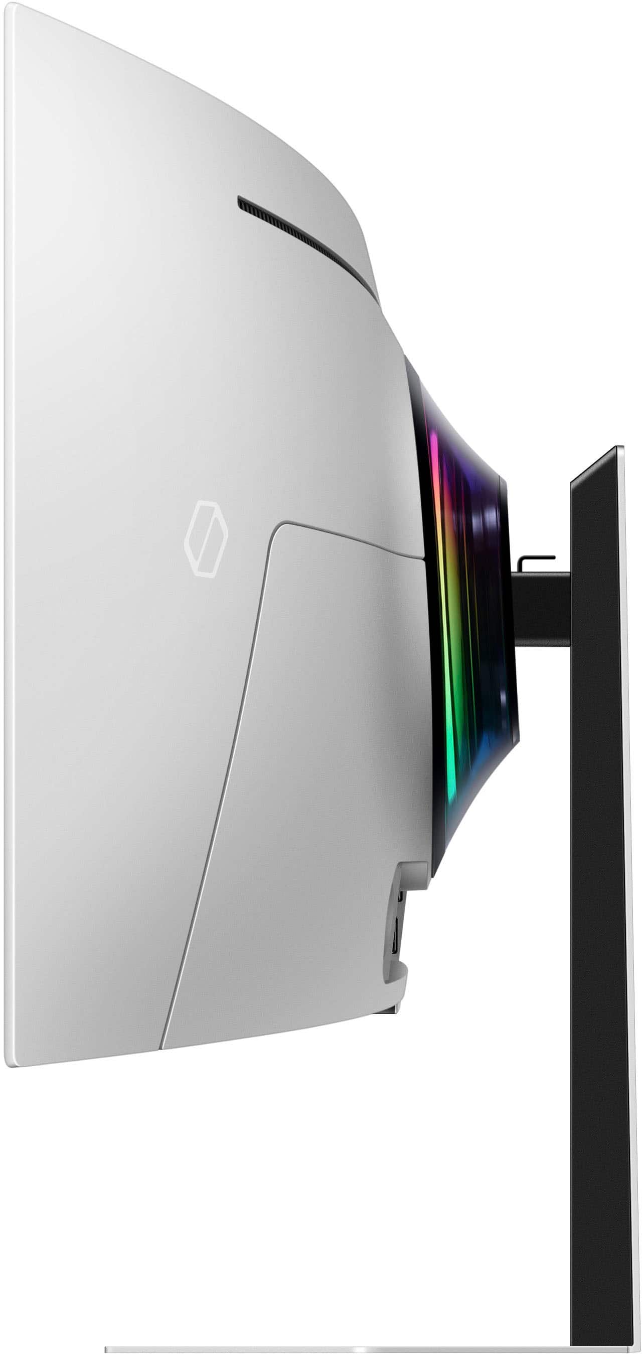 Alt View 23. Samsung - 49" Odyssey OLED G9 (G95SC) DQHD 240Hz 0.03ms G-Sync Compatible Curved Smart Gaming Monitor - Silver.