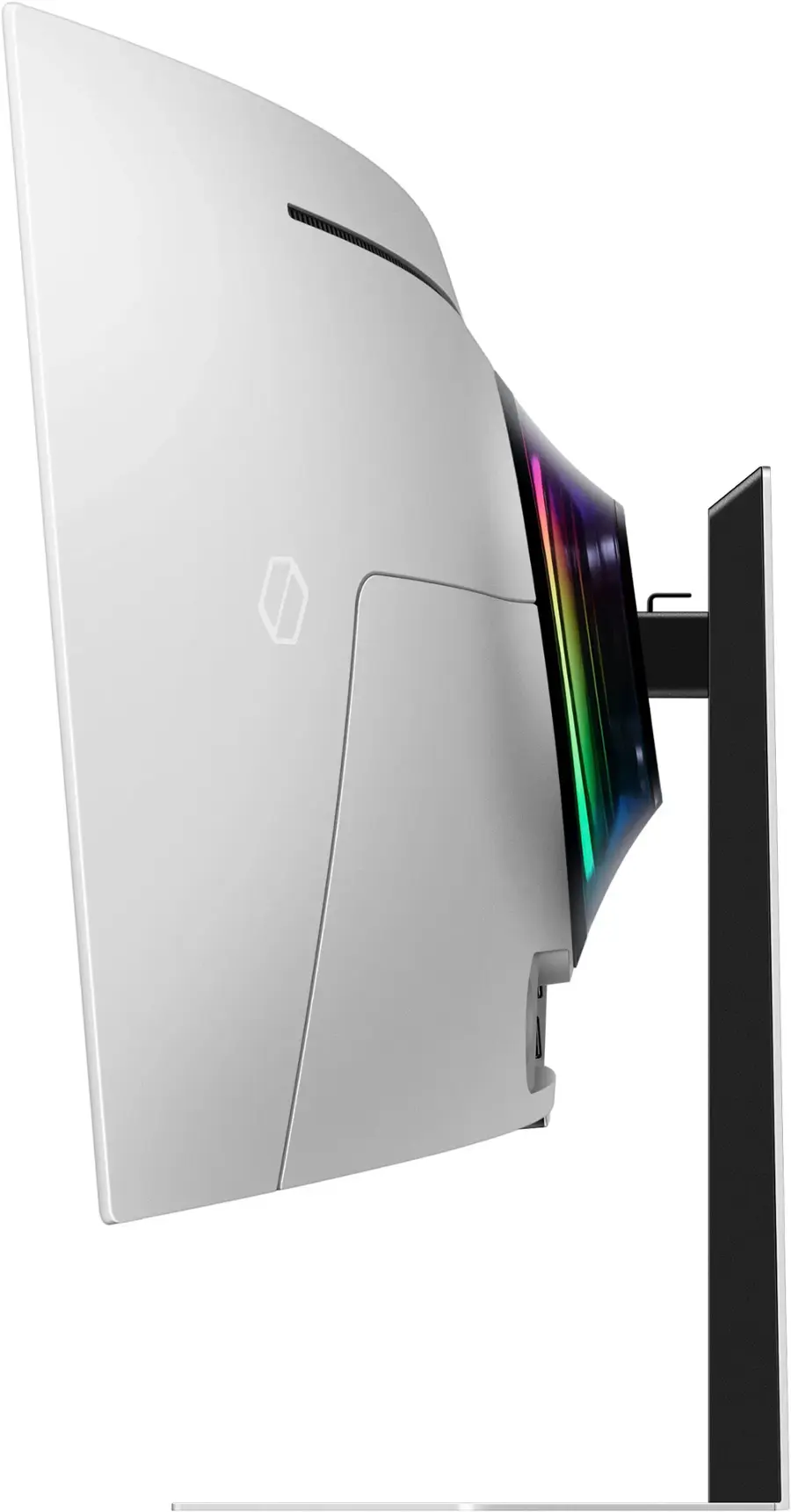 Alt View 25. Samsung - 49" Odyssey OLED G9 (G95SC) DQHD 240Hz 0.03ms G-Sync Compatible Curved Smart Gaming Monitor - Silver.