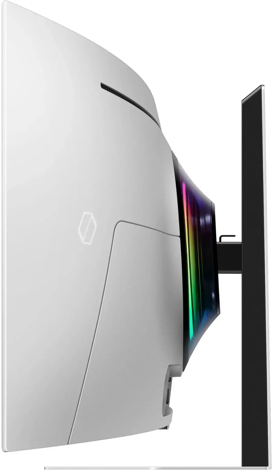 Alt View 26. Samsung - 49" Odyssey OLED G9 (G95SC) DQHD 240Hz 0.03ms G-Sync Compatible Curved Smart Gaming Monitor - Silver.