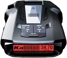 Front. Cobra - RAD 700i Radar Detector - Black.