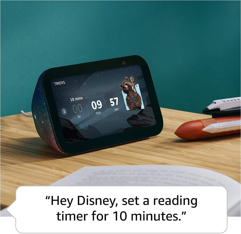 "Hey Disney, set a reading timer for 10 minutes."
