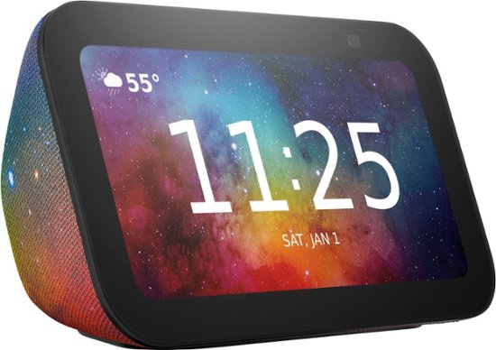 Front. Amazon - Echo Show 5 Kids (3rd Generation)  5.5 inch Smart Display with Alexa - Galaxy.