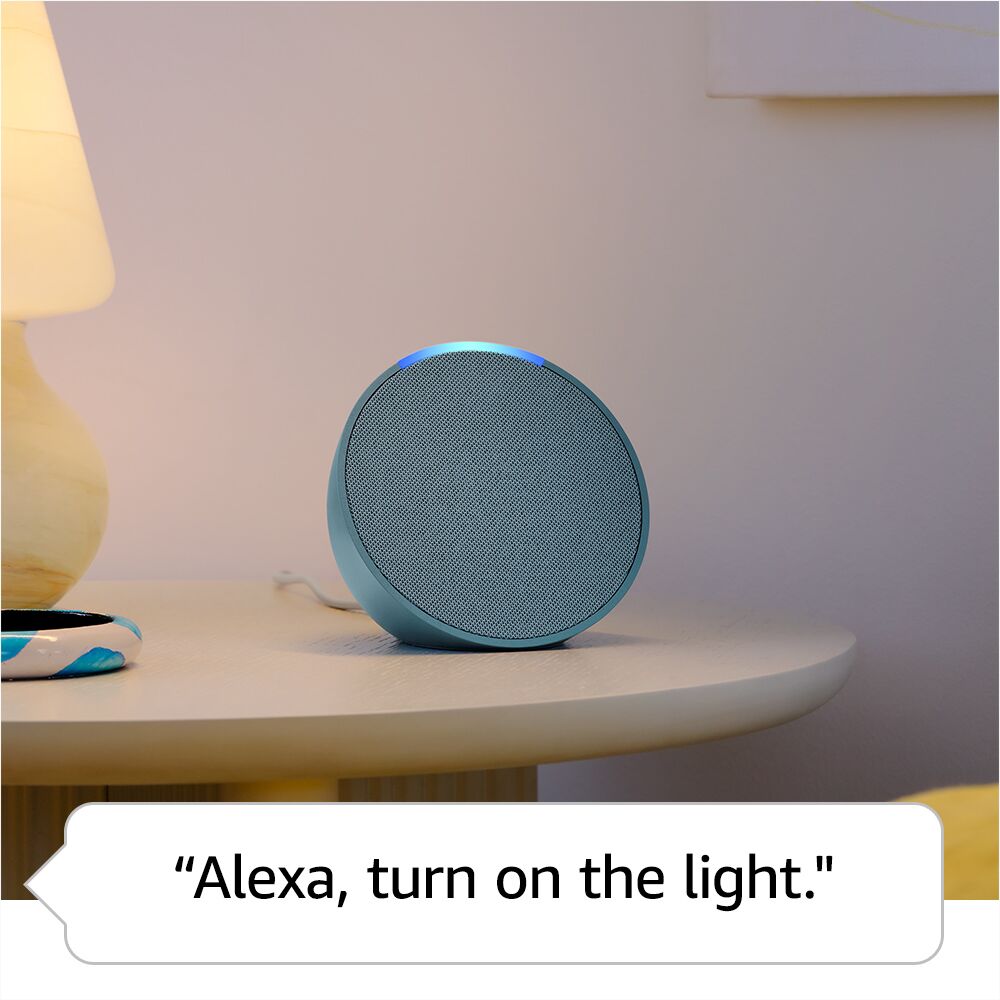 Echo Pop (1st Generation) Smart Speaker with Alexa Glacier