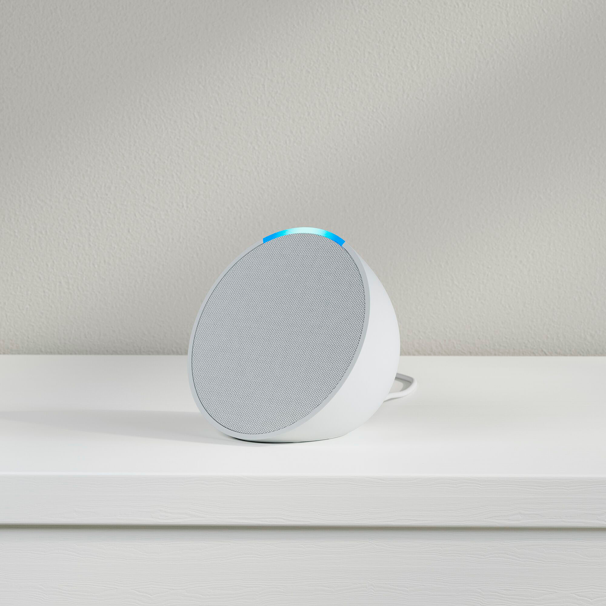 Echo Pop 1st Gen 2023 Smart Speaker W/Alexa - Glacier White