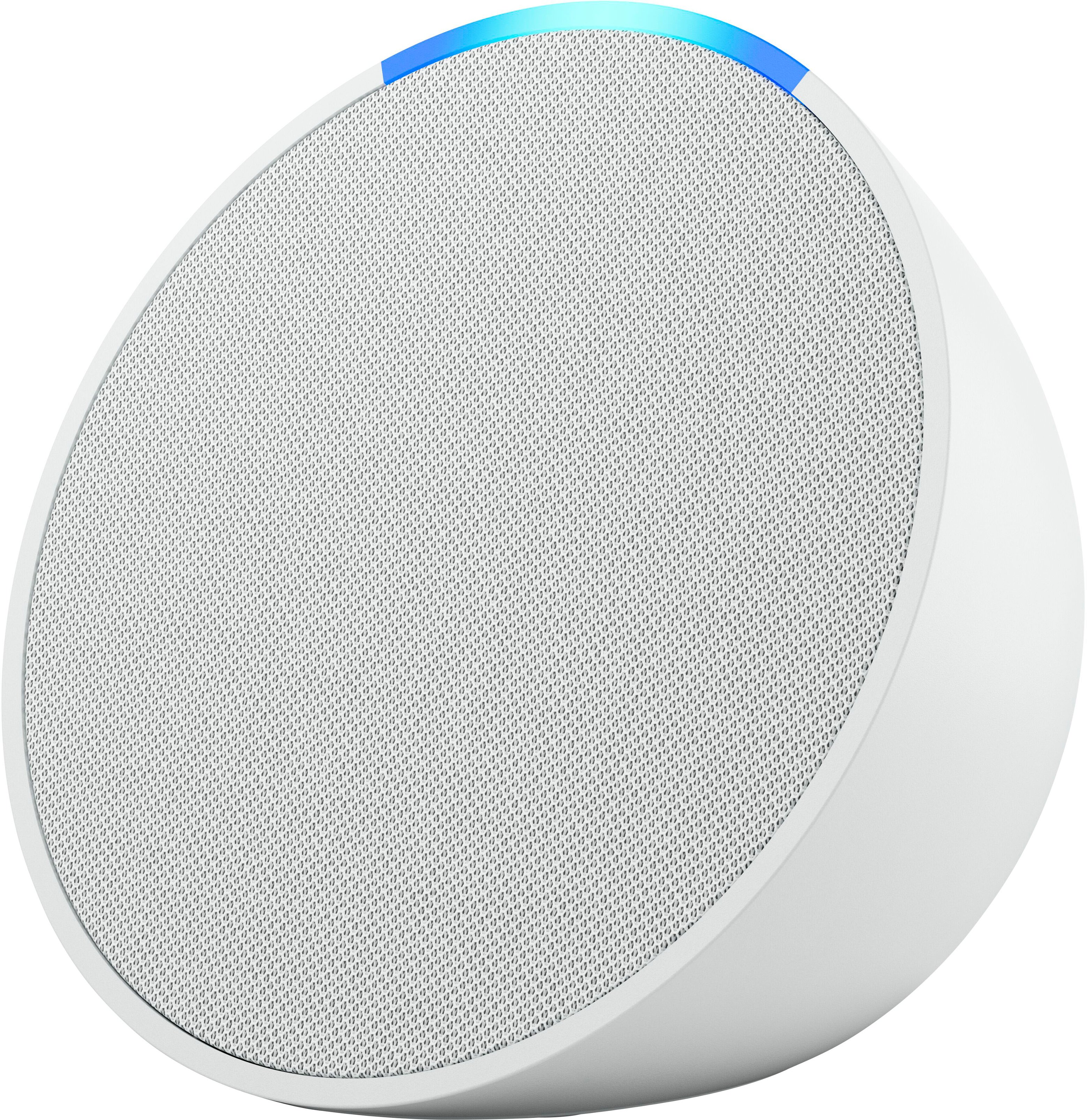 Amazon Echo Pop  Altavoz Inteligente  Bluetooth WiFi  Controlado Por Aplicacin  Blanco Glacial - AMAZON
