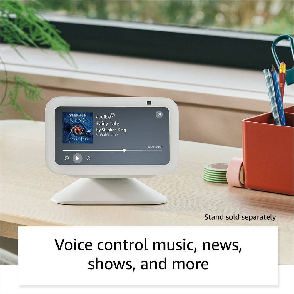 Voice control music, news, shows, and more. Stand sold separately.