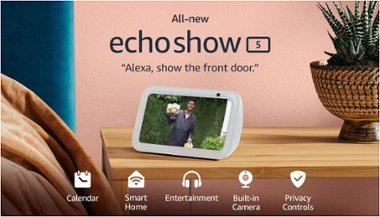 Amazon - Echo Show 5 (3rd Generation) | 5.5 Inch Smart display with Alexa - Glacier White - Front_Zoom