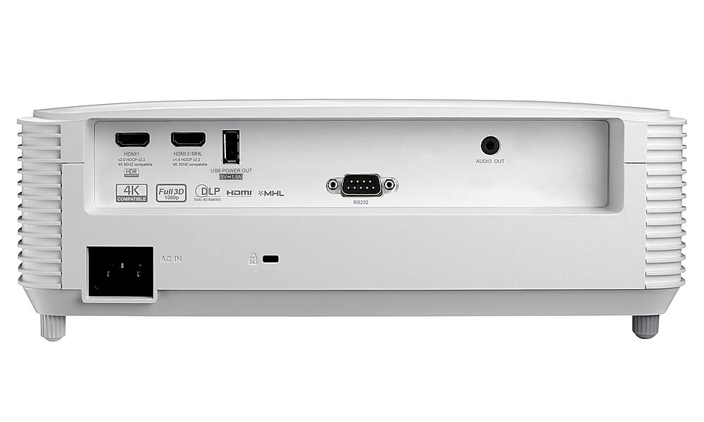 Back. Optoma - Optoma EH412x Professional 1080p Projector - White.