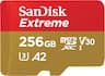SANDISK - 256GB Extreme microSD Card for Mobile Gaming, R/W up to 160/90MB/s