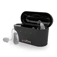 Go Hearing - Go Ultra OTC Hearing Aids - Gray - Front_Zoom