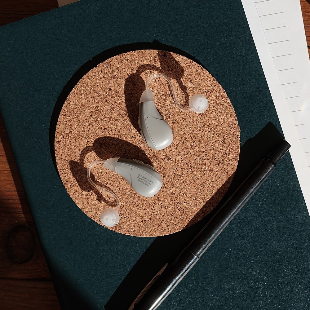 Left. Go Hearing - Go Ultra OTC Hearing Aids - Gray.