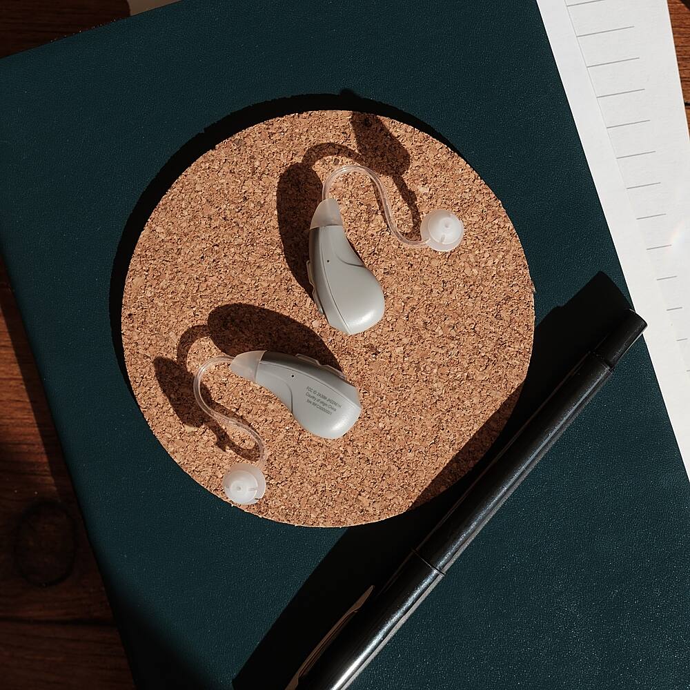 Left. Go Hearing - Go Ultra OTC Hearing Aids - Gray.