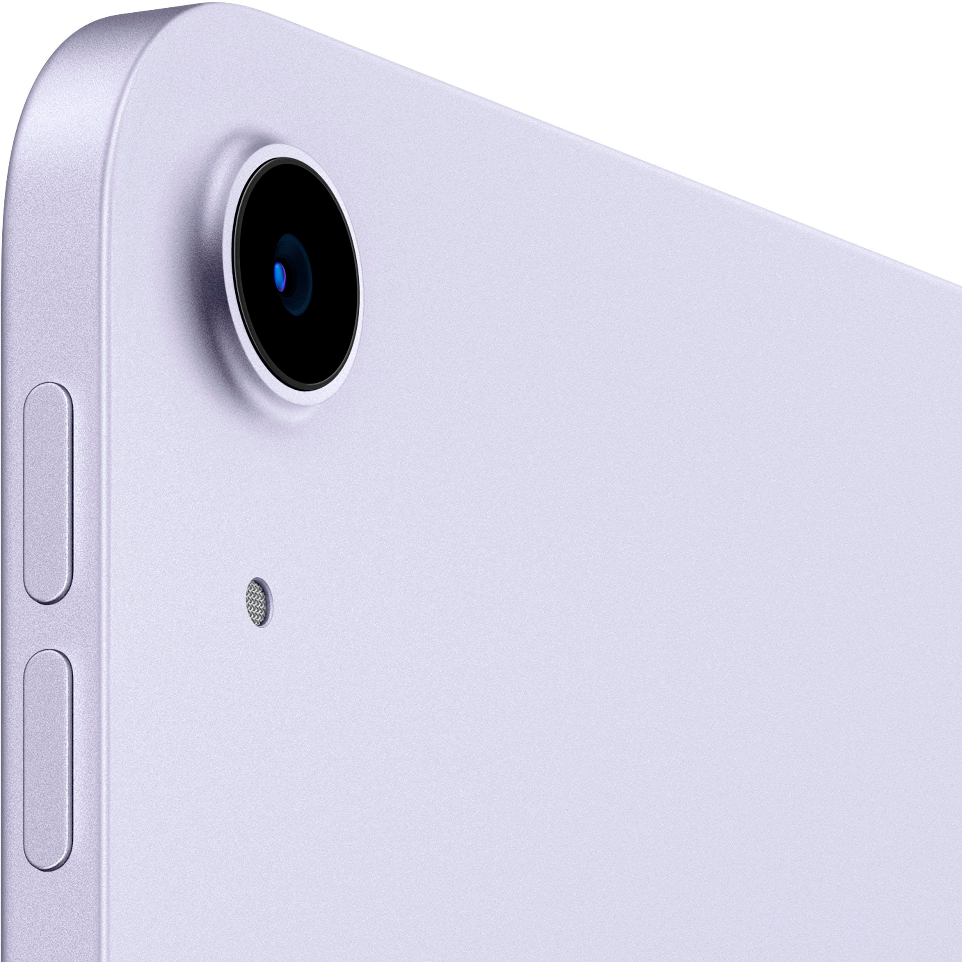 Back. Apple - Geek Squad Certified Refurbished 10.9-Inch iPad Air - (5th Generation) with Wi-Fi - 64GB - Purple.