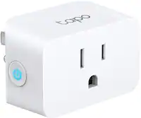 TP-Link - Tapo Smart Wi-Fi Plug Mini with Matter (1-pack) - White - Front_Zoom