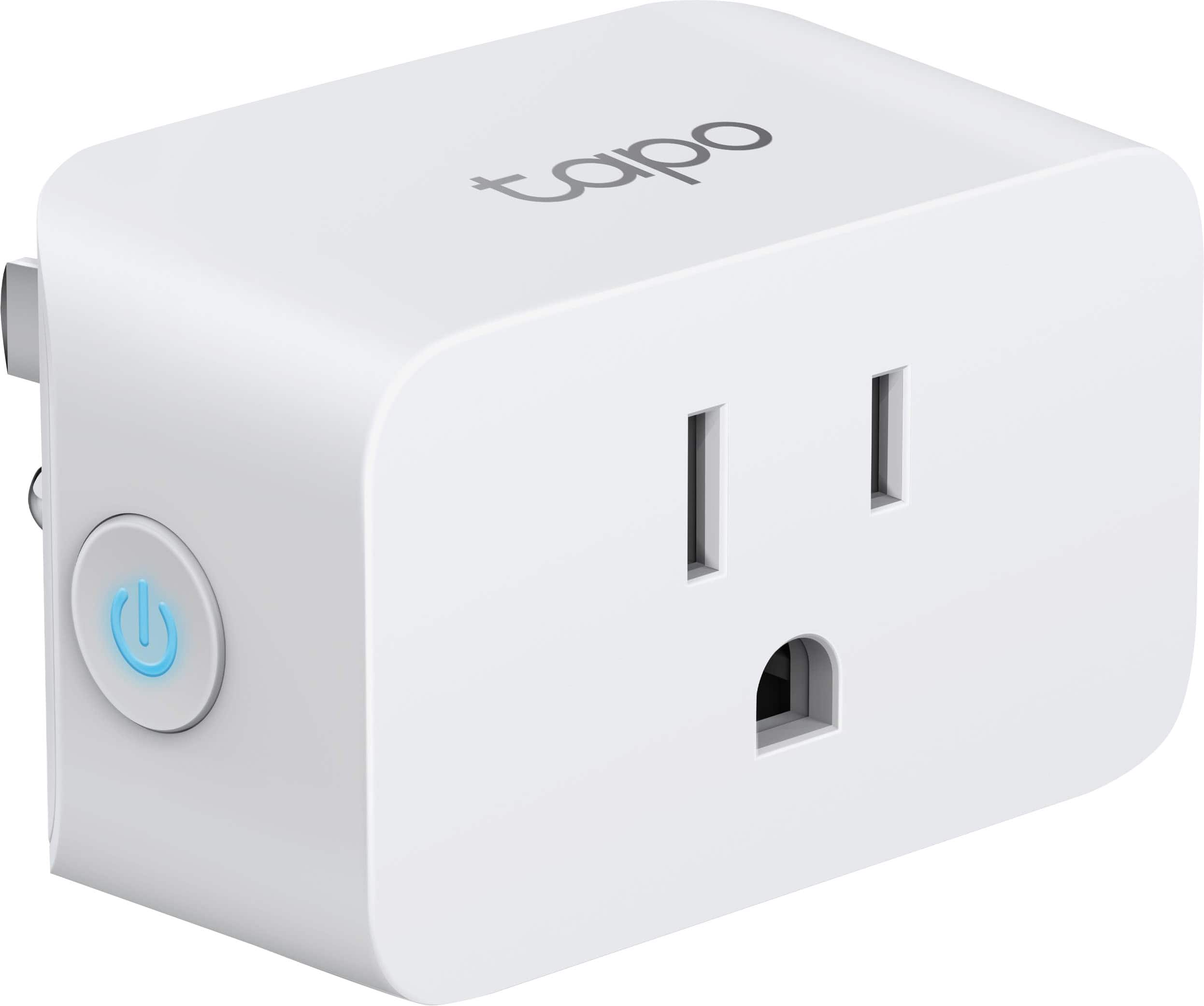 Alt View 1. TP-Link - Tapo Smart Wi-Fi Plug Mini with Matter (3-pack) - White.