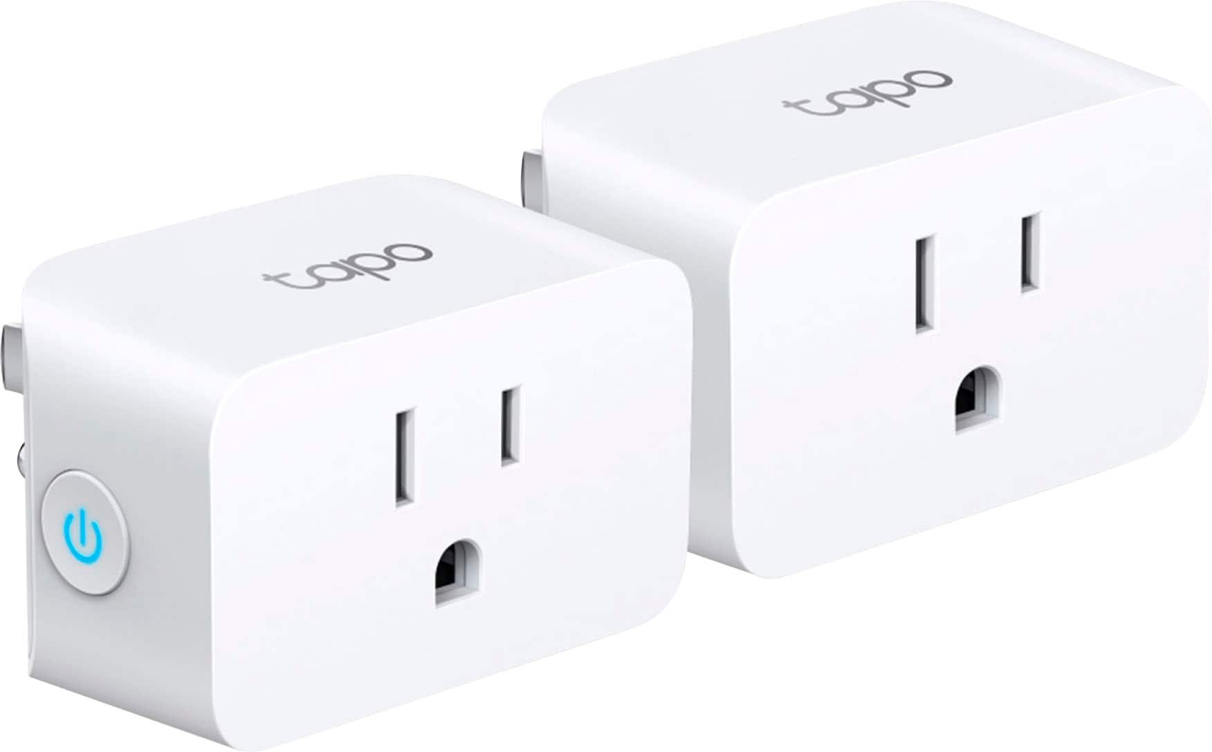 Zoom in on Front. TP-Link - Tapo Smart Wi-Fi Plug Mini with Matter (2-pack) - White.
