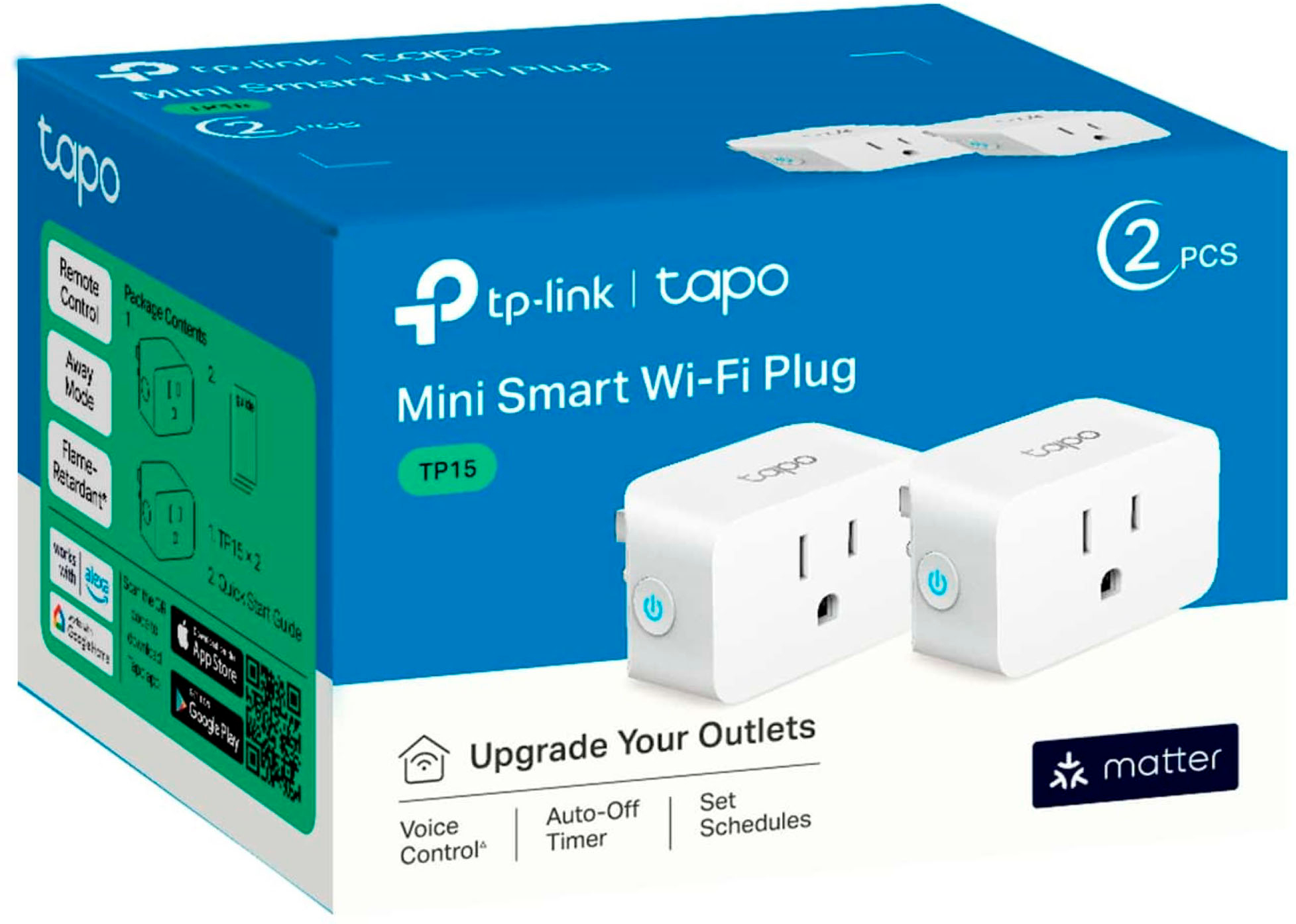 TP-Link Tapo P125(2-pack) Mini Smart Wi-Fi Plug - 2 Pack